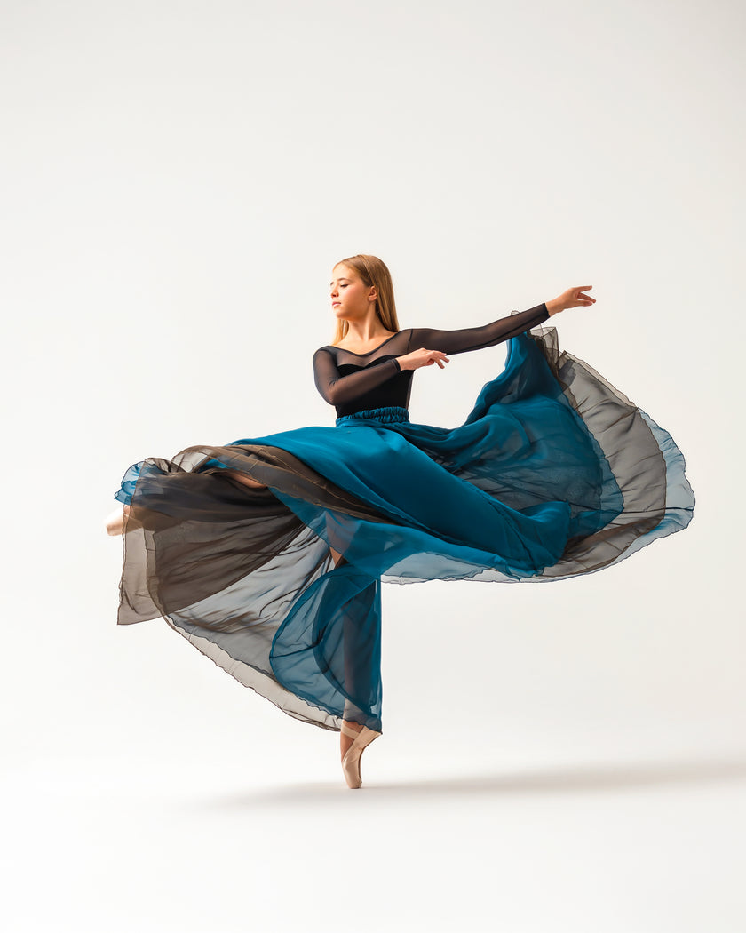 Kinetic Duo Two Skirt Peacock & Coffee