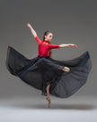 Kinetic Duet Chiffon Skirt Black