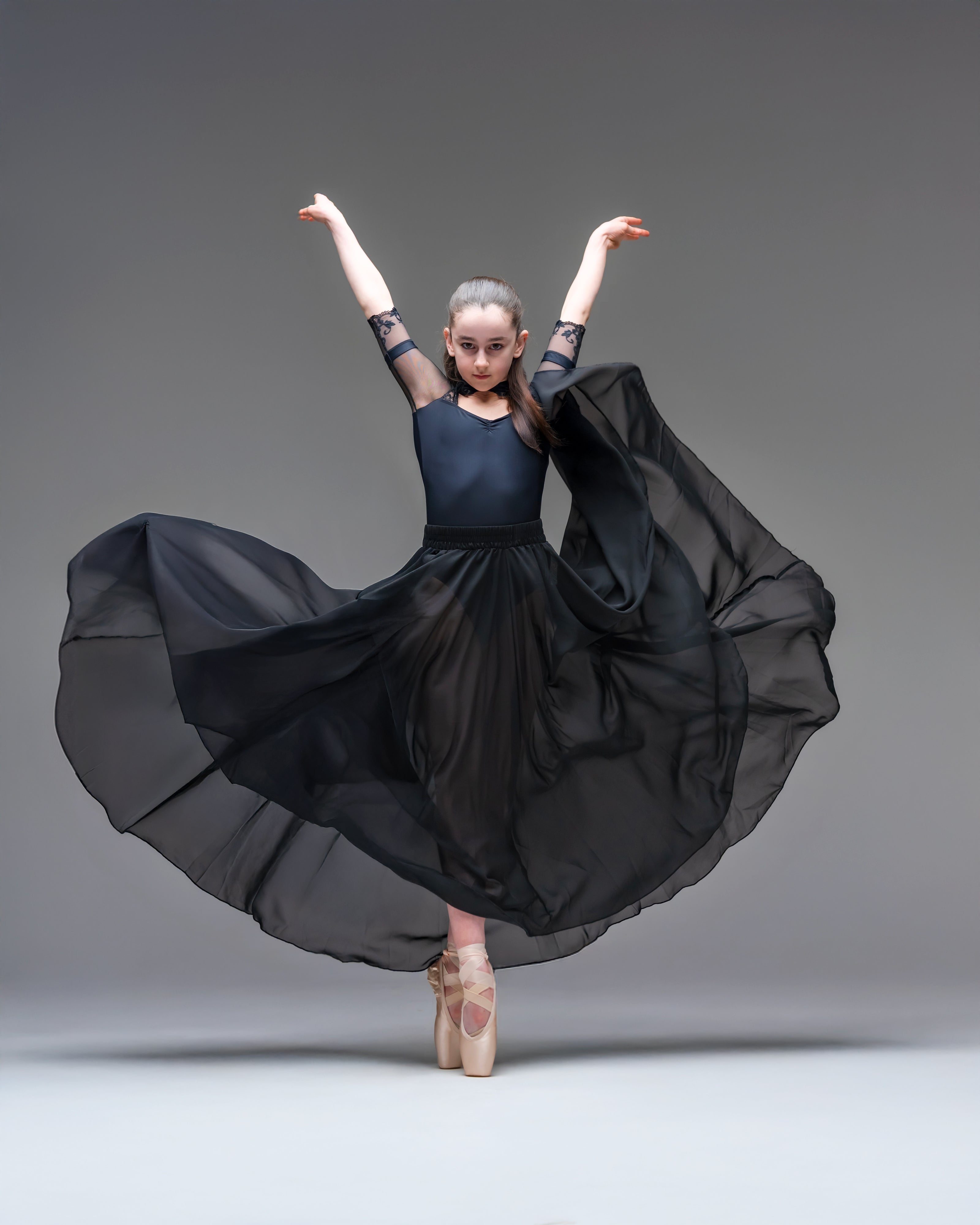 Kinetic Solo Chiffon Skirt Black