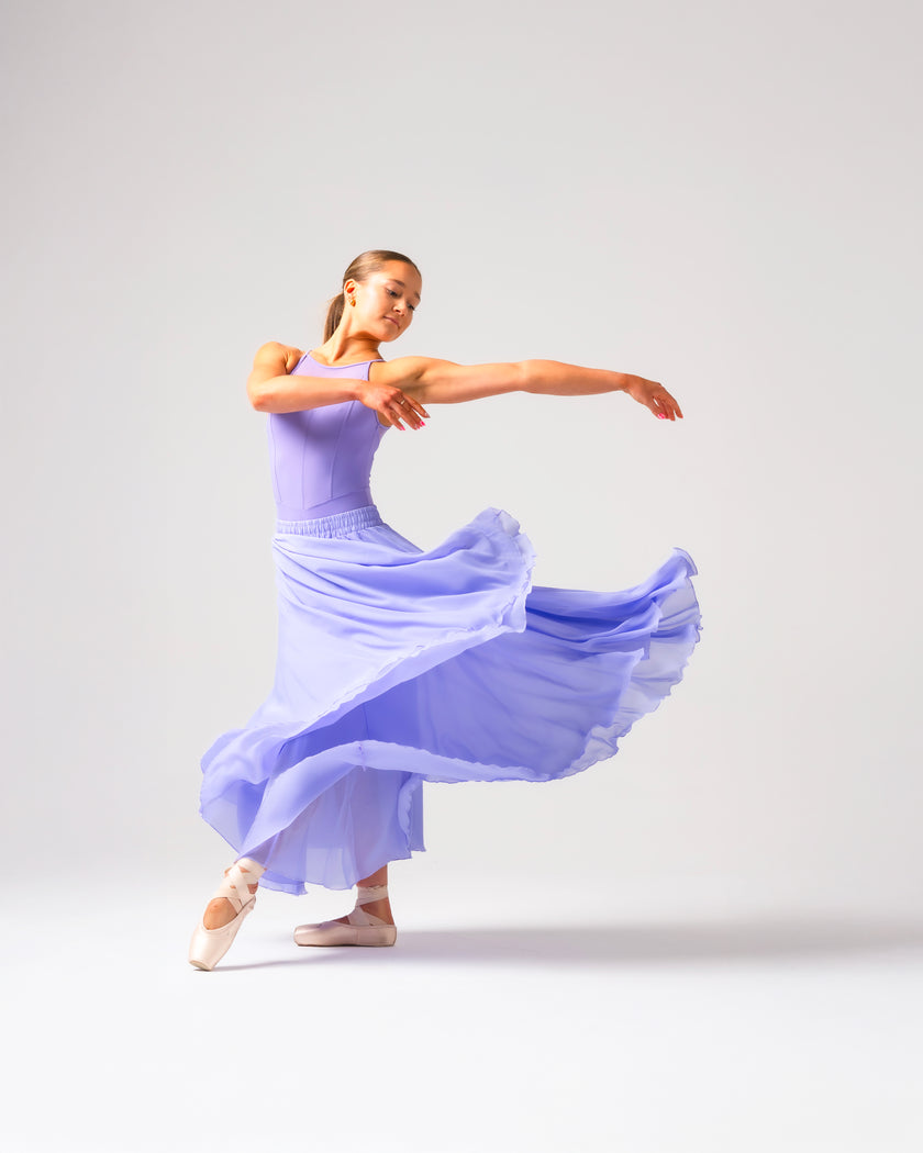 Kinetic Double Layered Skirt Lavender