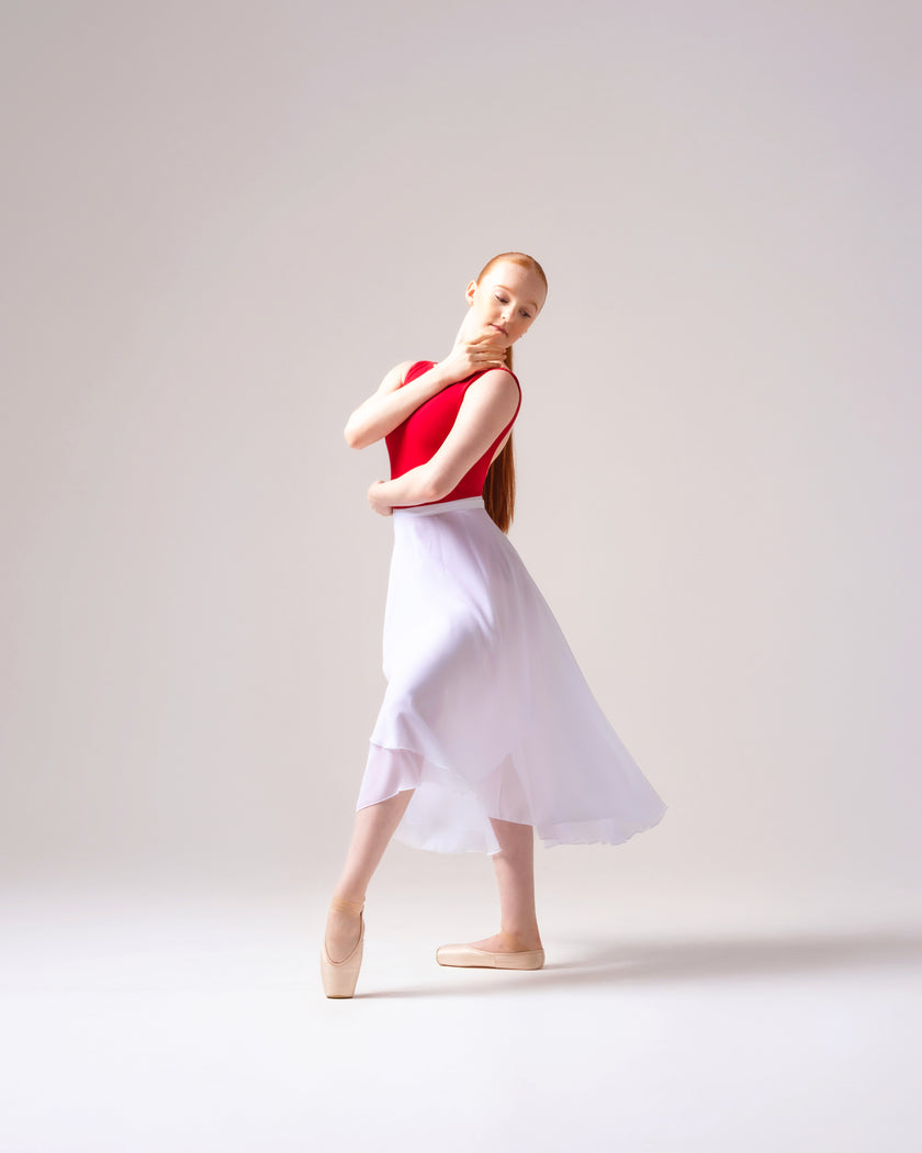 Kinetic Long Wrap Practice Skirt White