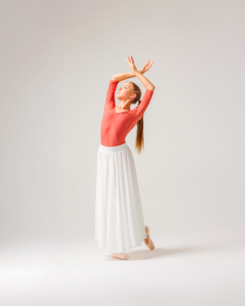 Kinetic Double Layered Skirt White