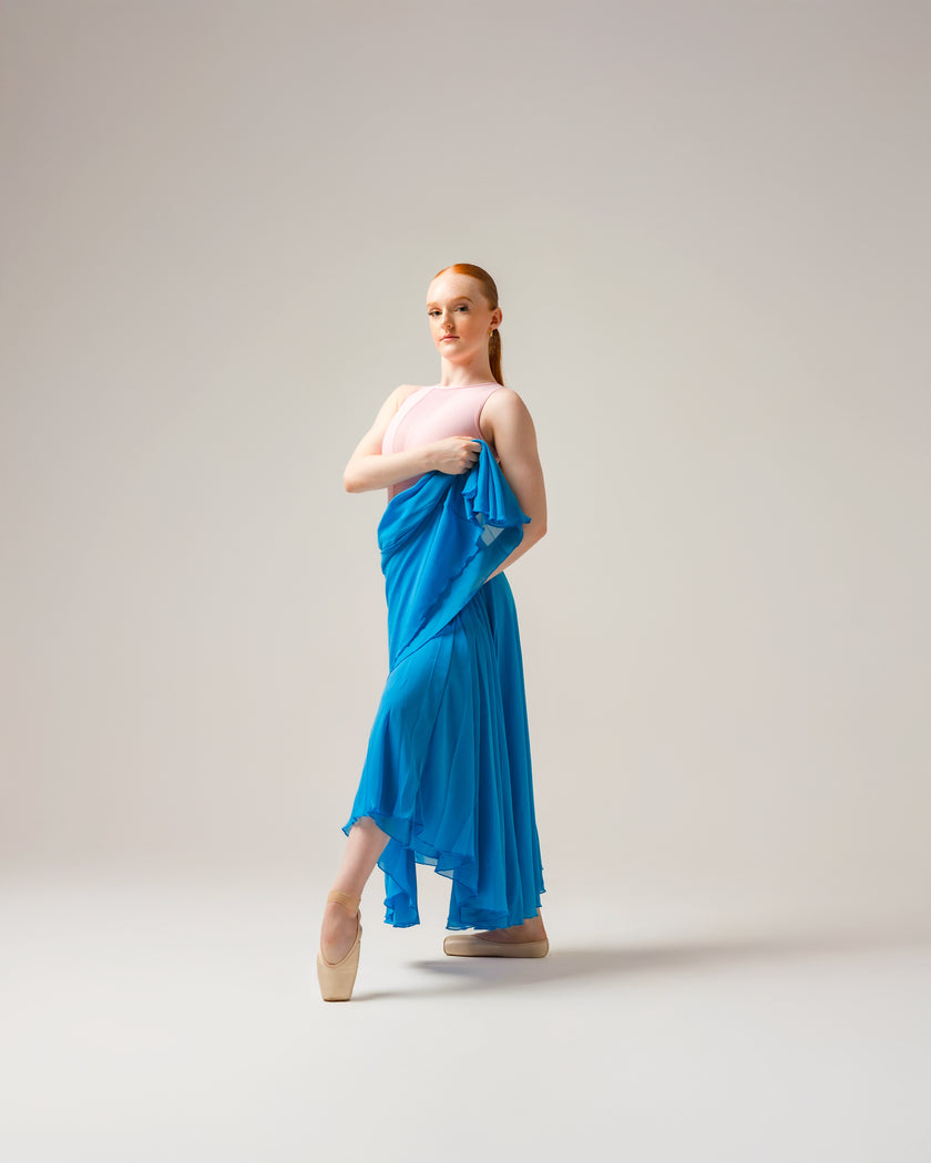 Kinetic Double Layered Skirt Blue