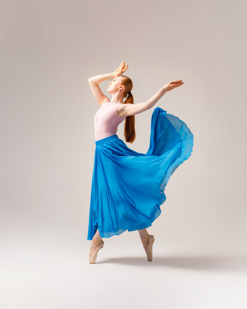 Kinetic Double Layered Skirt Blue