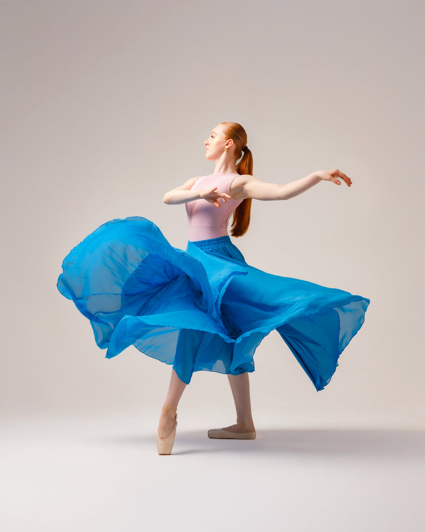 Kinetic Double Layered Skirt Blue