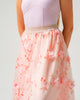 Kinetic 3D Floral Skirt Pink