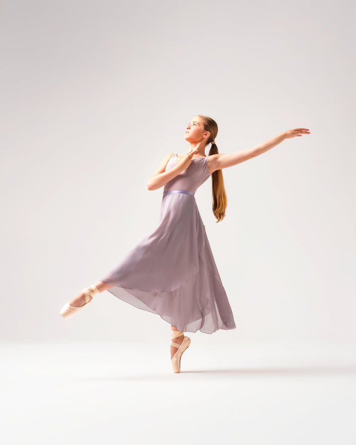 Kinetic Long Wrap Practice Skirt Dusty Lavender