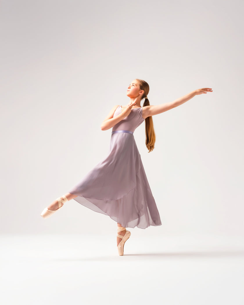Kinetic Long Wrap Practice Skirt Dusty Lavender