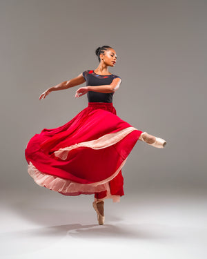 Kinetic Duo Two Skirt Crimson & Pink