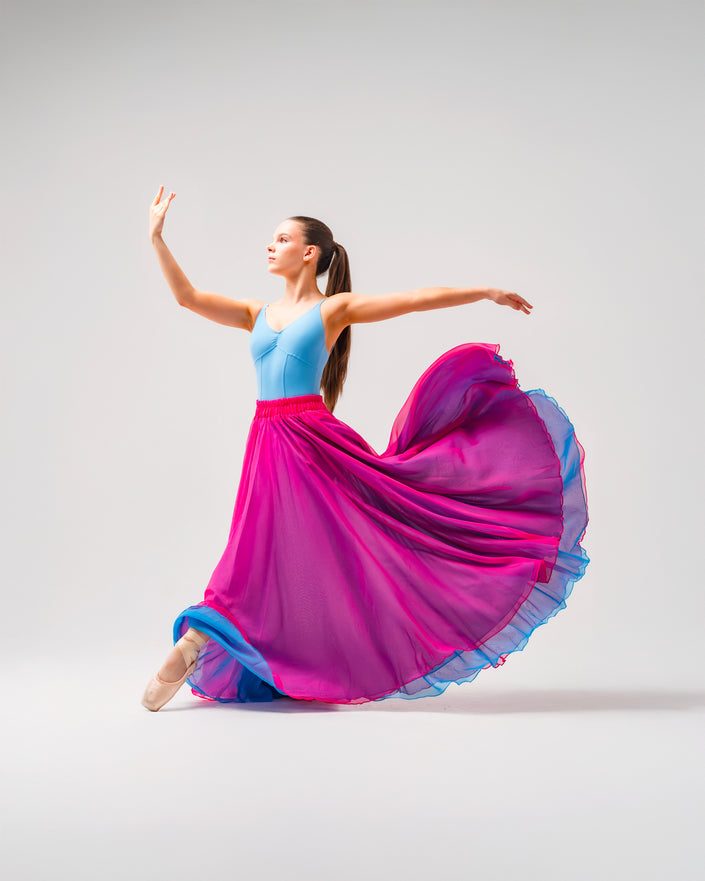 Kinetic Duo Two Skirt Sky Blue & Pink