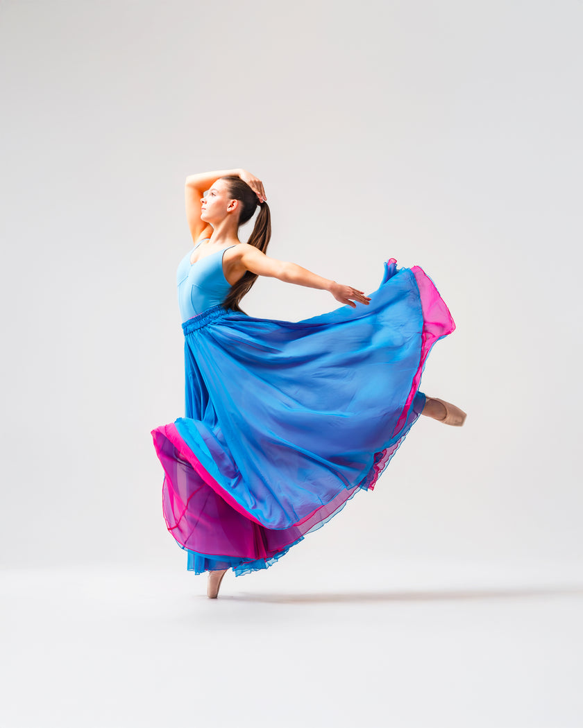 Kinetic Duo Two Skirt Sky Blue & Pink