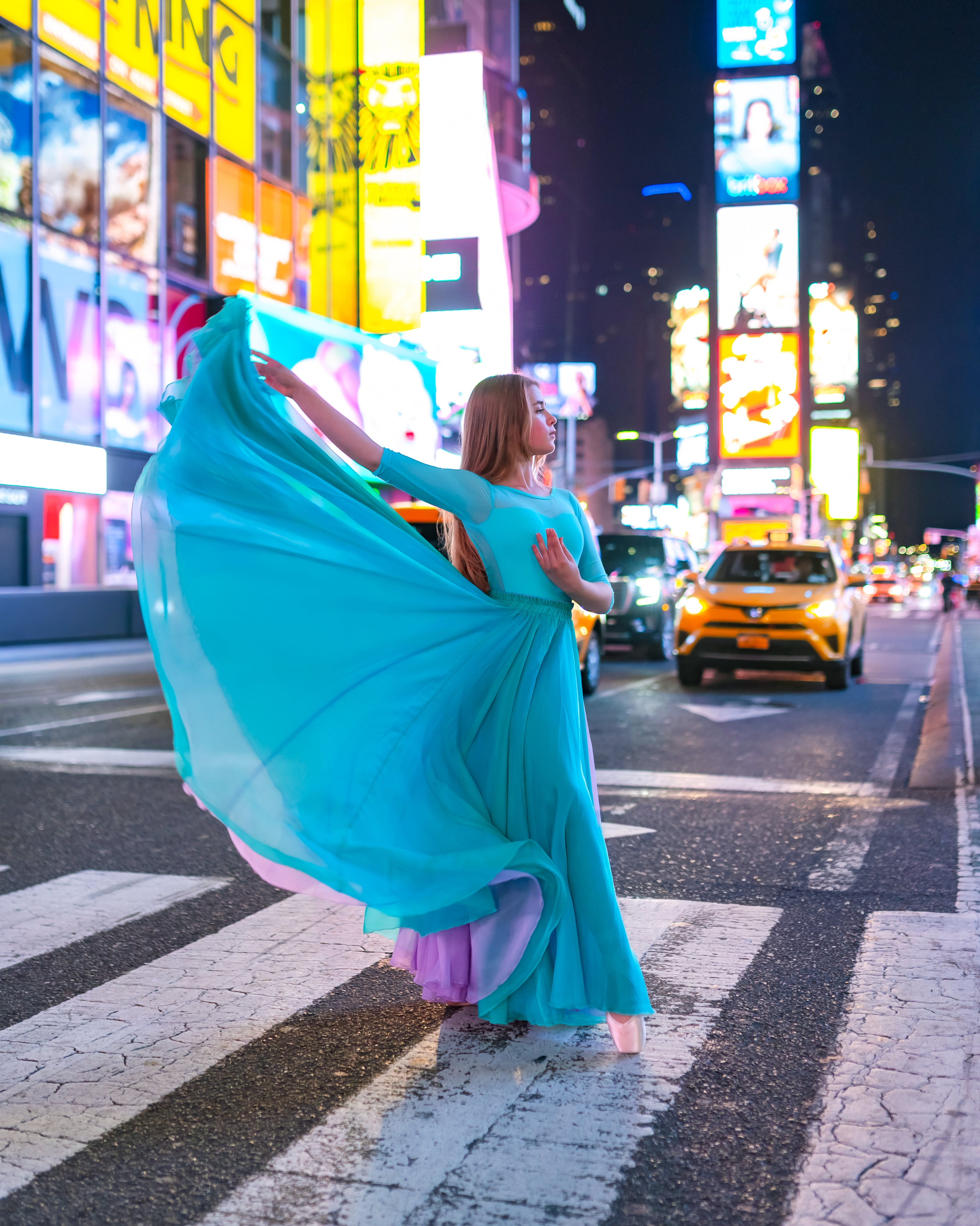 Kinetic Duo Two Times Square Skirt Teal & Lilac
