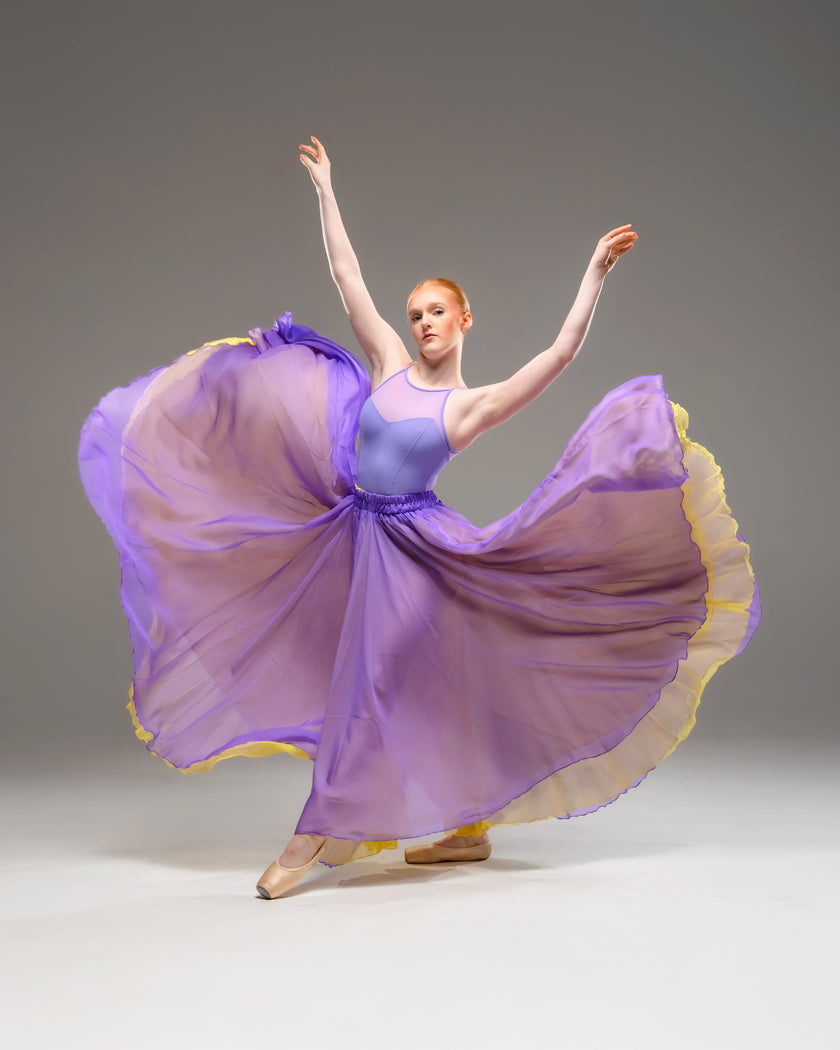 Kinetic Duo Two Skirt Lavender & Yellow