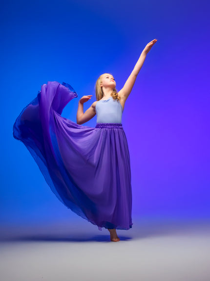 Kinetic Duo Two Skirt Royal Purple & Blue