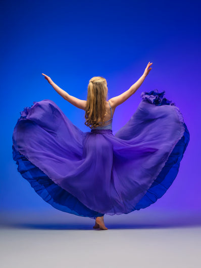 Kinetic Duo Two Skirt Royal Purple & Blue